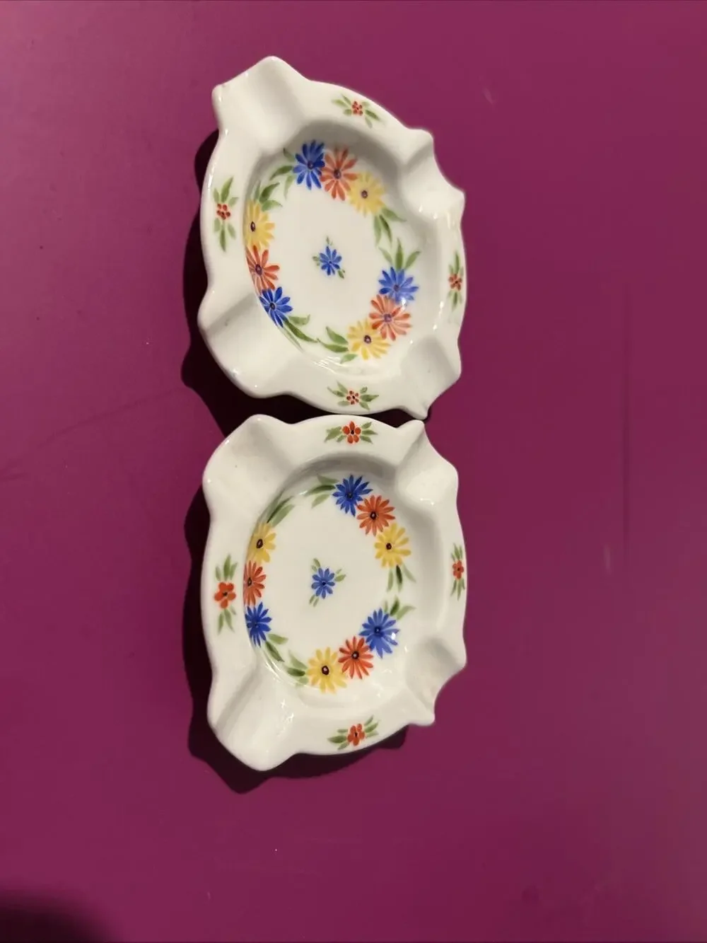 Vintage, Schirnding, Bavaria Germany, Porcelain, Floral Decor, Hand Painted